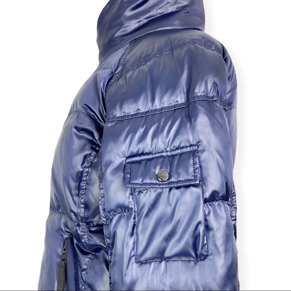 S13 Quilted Down Puffer Jacket Metallic Navy NWT Size XL Duck Down Feather - Picture 6 of 14